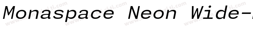 Monaspace Neon Wide字体转换